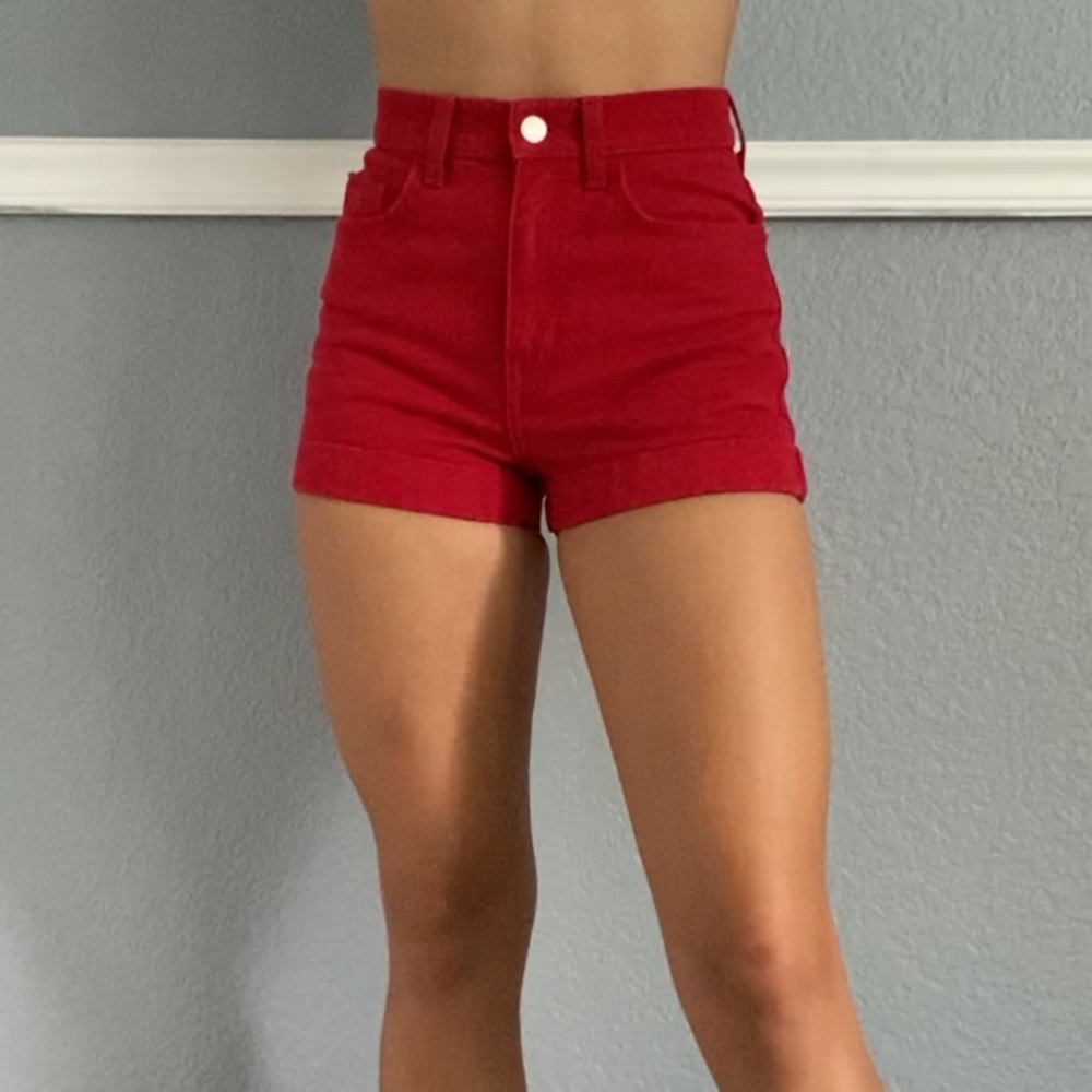 Red American Apparel Shorts